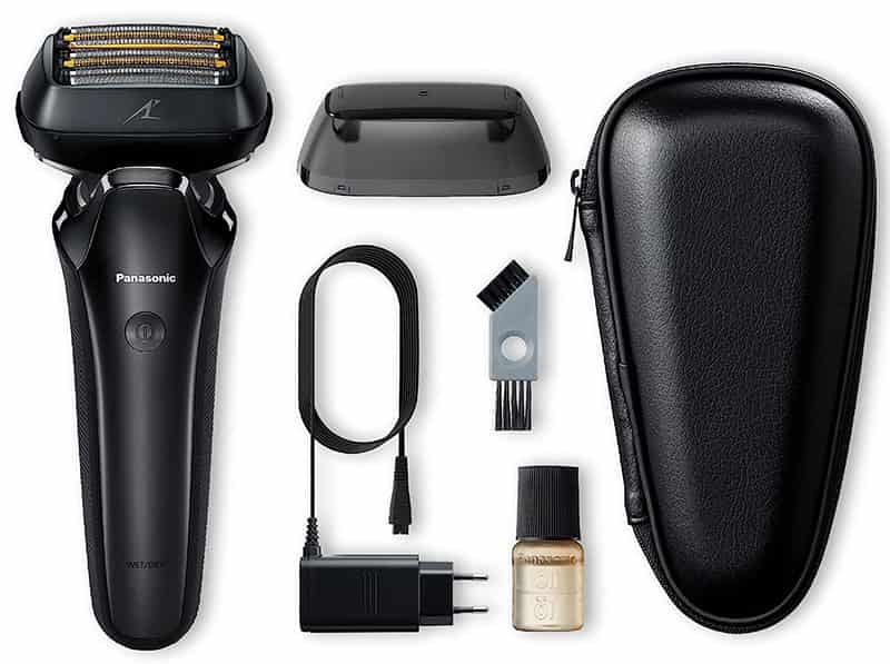 all items after unboxing panasonic arc 6 shaver
