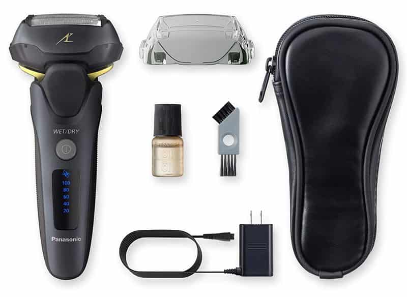 all items after unboxing the panasonic es-lv67-k shaver
