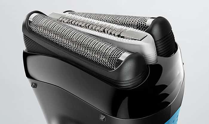 pressure sensitive shaving elements of braun series 3 3040s shaver