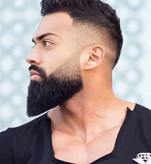 Fade and Detailed Long Beard Style