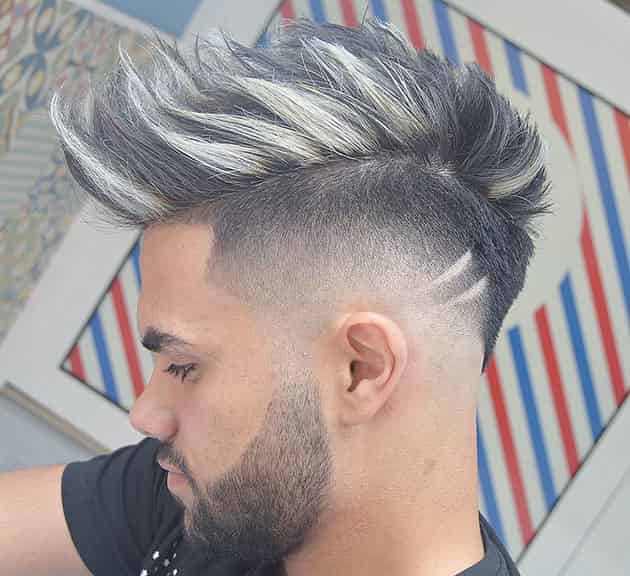 Spike Fade and Sheer Hairstyle