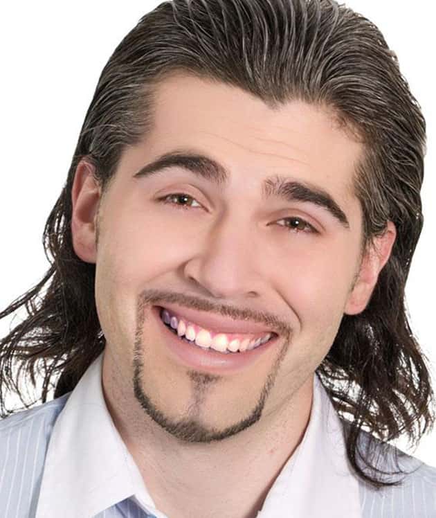 Thin Chin Strap Beard style with Long Tilt