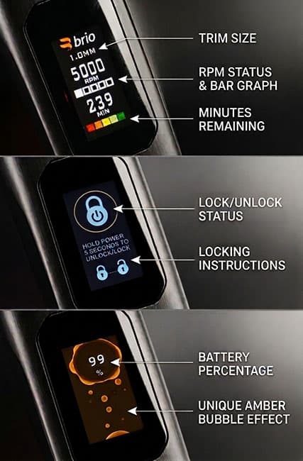 LED Digital Display of Brio Trimmer